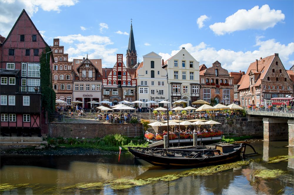 Lüneburg; Alter Hafen an der Ilmenau