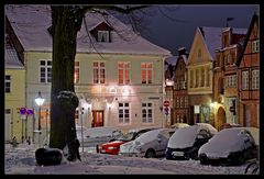 Lüneburg im Schnee - Johann-Sebastian-Bach-Platz /3.