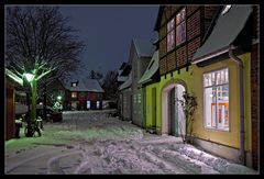 Lüneburg im Schnee - Neue Strasse