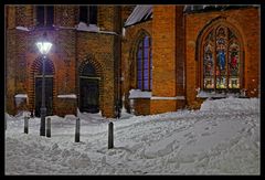 Lüneburg im Schnee - St. Michaelis Kirche /1.