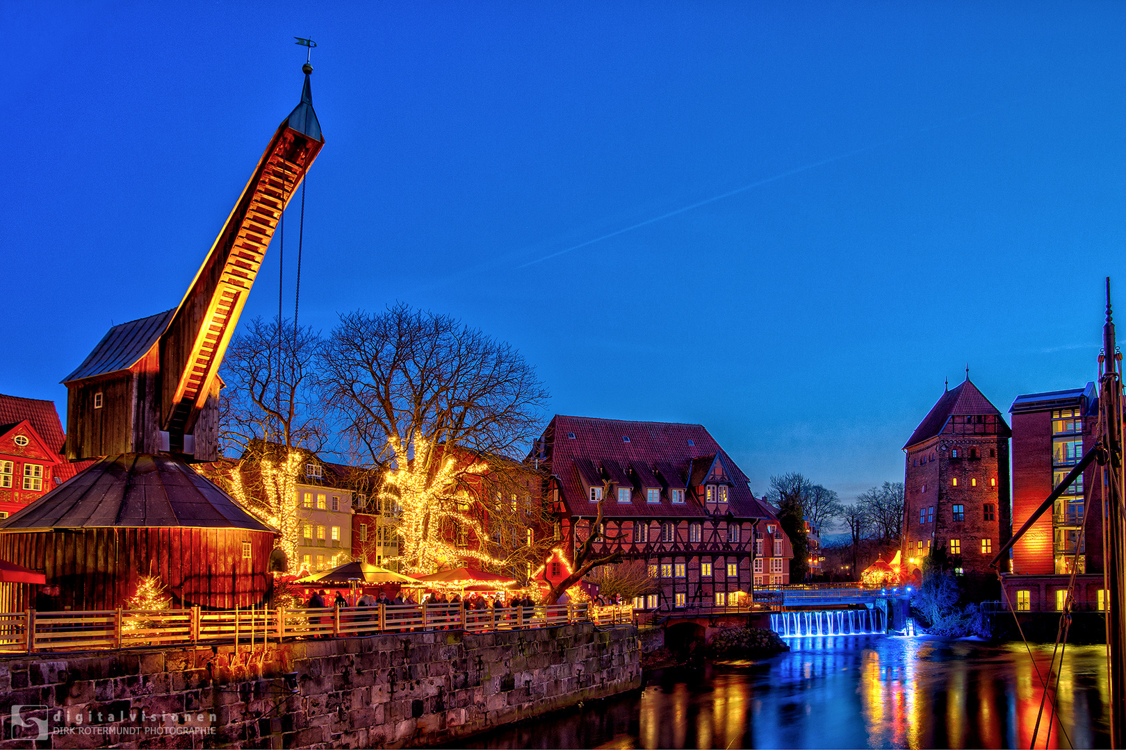 Lüneburg Weihnachtsmarkt am Stint Foto & Bild deutschland, europe