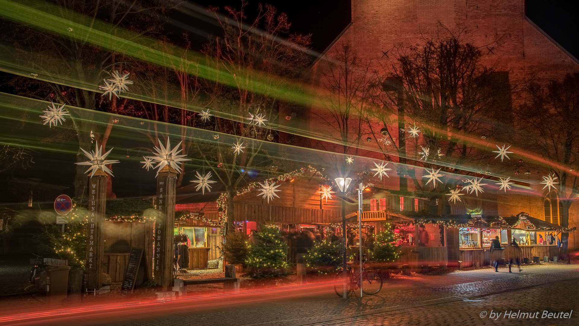 Lüneburg - Weihnachtsmarkt mit Stadtbus