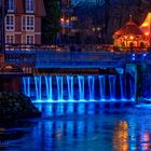 Lüneburger Brausebrücke in Blau