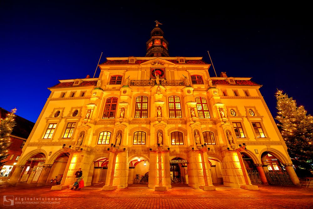 Lüneburger Rathaus zur Weihnachtszeit