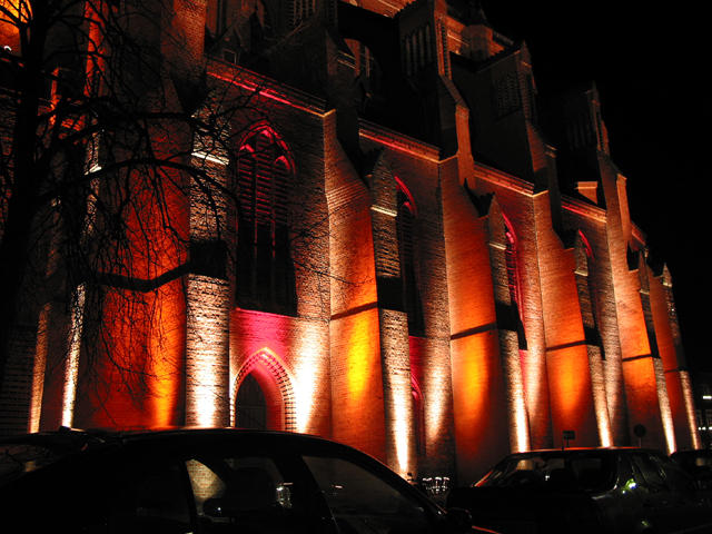 Lüneburgs Kirche bei Nacht Foto 3