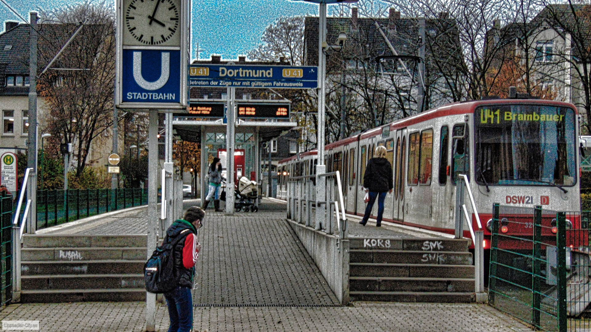 Lünen Brambauer Verkehrshof mit der Bahn nach Hörde