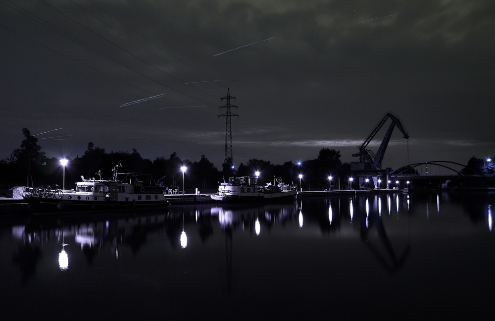 Lüner Hafen bei Nacht