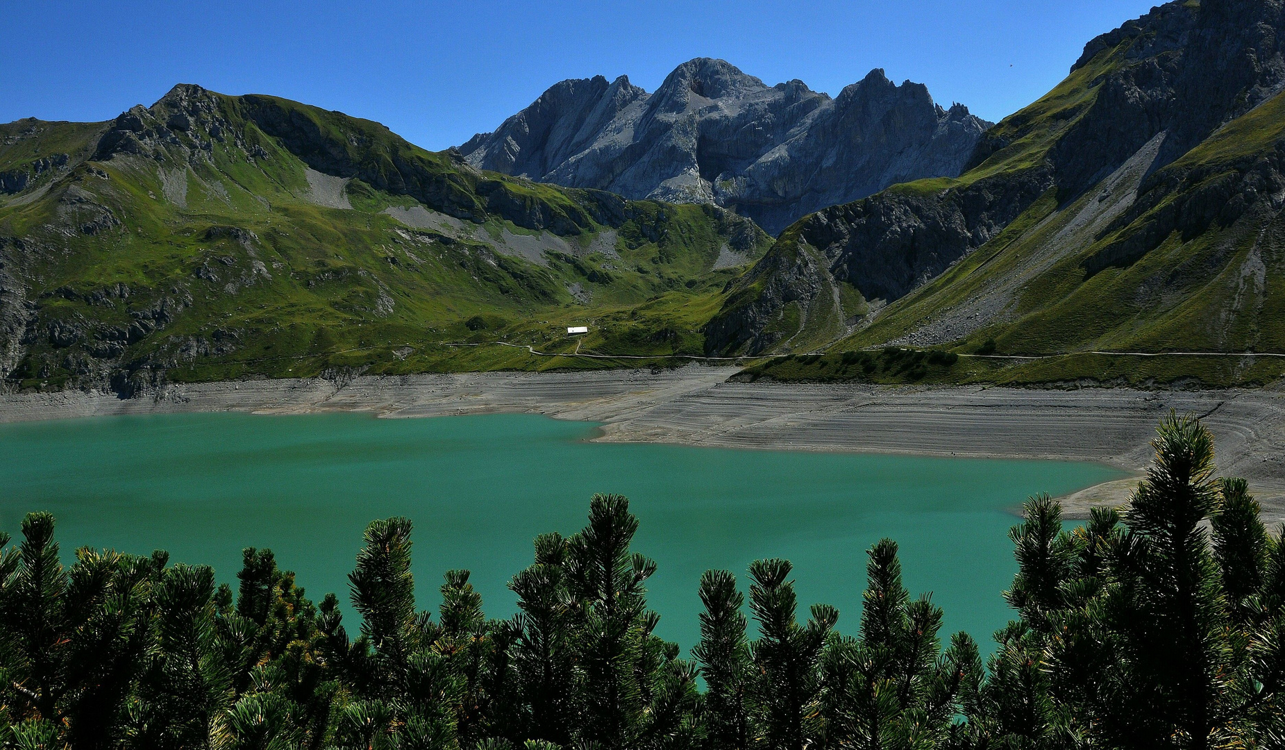 Lünersee Niedrigstand