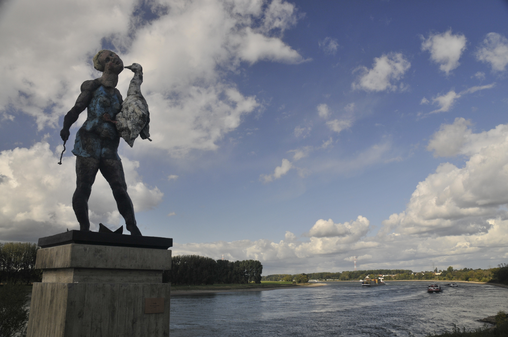 Lüpertz am Rhein