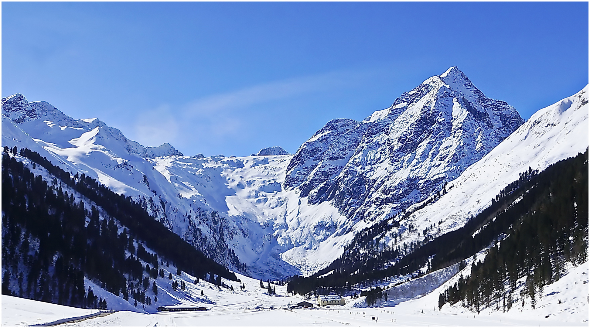 Lüsenserferner mit Fernerkogel in den Stubaier Alpen