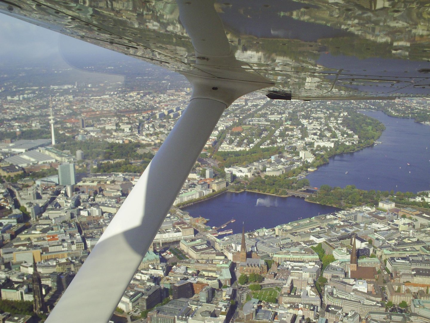 Luftaufnahme aus Hamburg