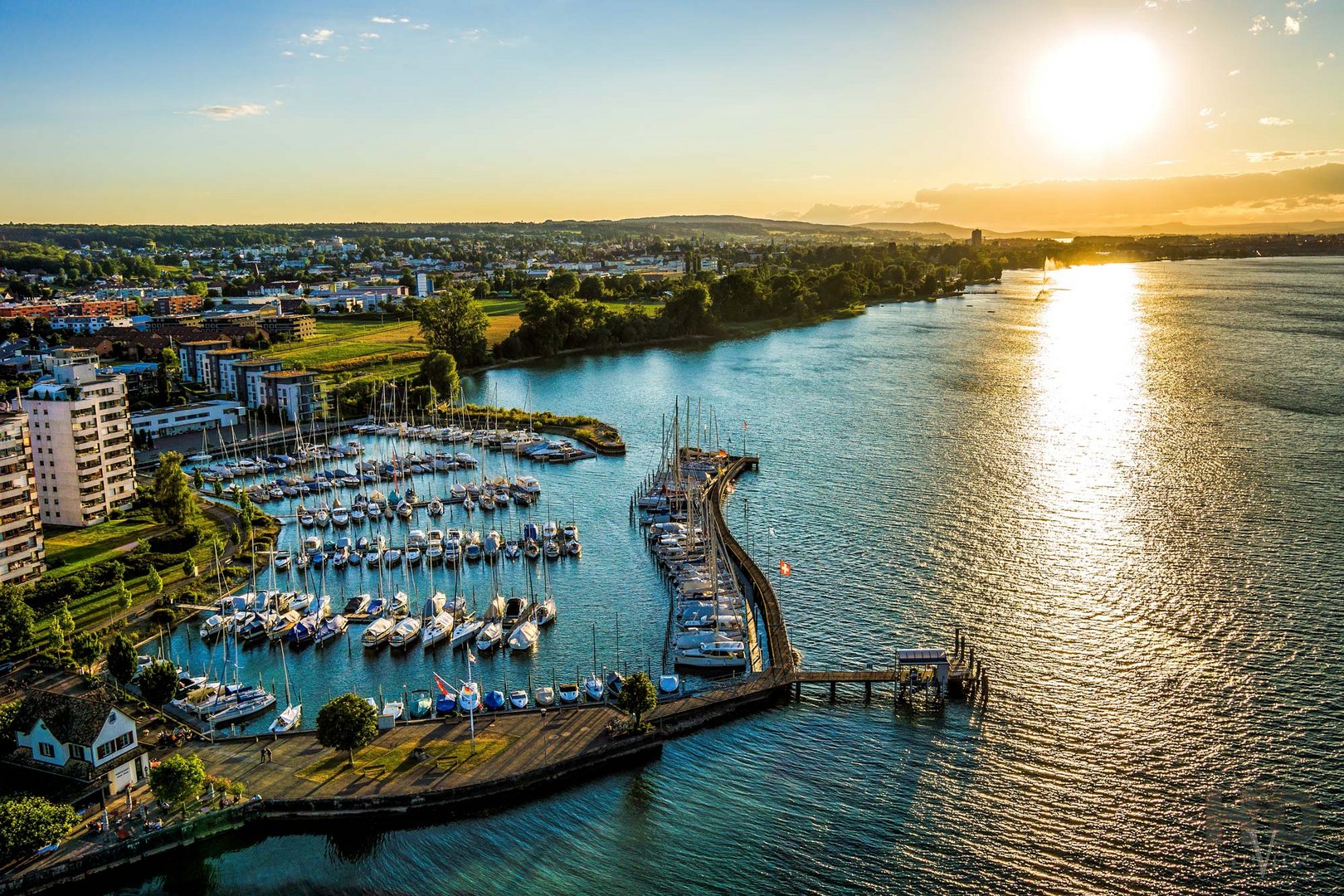 Luftaufnahme Bottighofen Bodensee