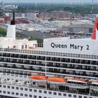 Luftaufnahme der ,, Queen Mary 2 ''