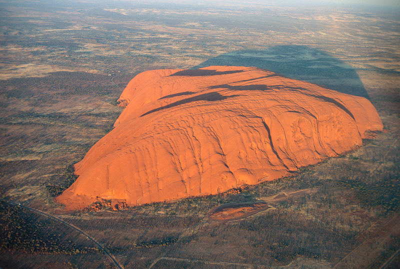 Luftaufnahme des Uluru / Ayers Rock