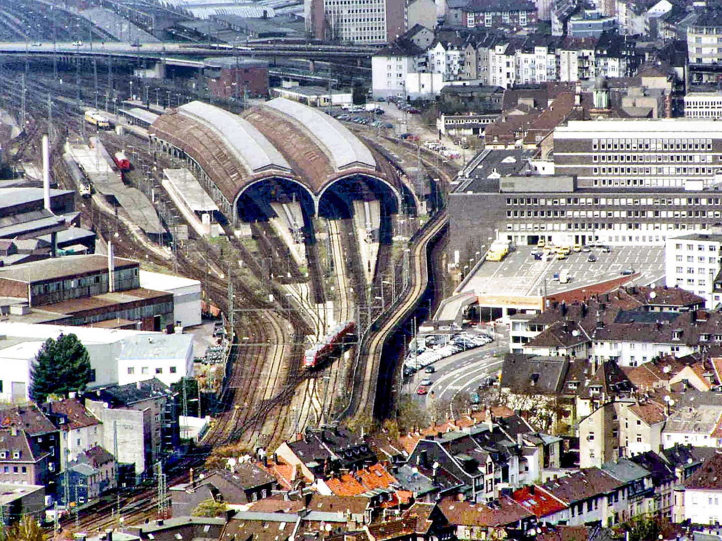 Luftaufnahme Hagener Hauptbahnhof