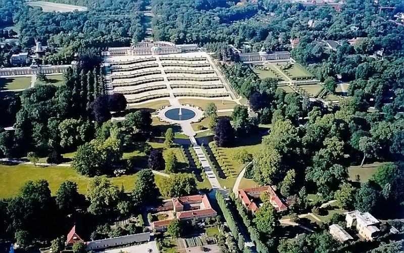 Luftaufnahme Schloss Sanssouci