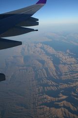 Luftaufnahme: über Afghanistan