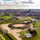 Luftaufnahme vom archäologischen Park in Xanten