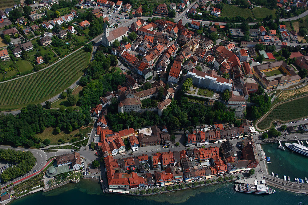 Luftaufnahme von Meersburg