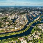 Luftaunahme Duisburger Hafen