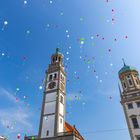 Luftballons am Perlachturm