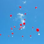 Luftballons gegen Himmel