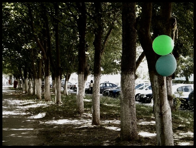 Luftballons in dem Park in Temeswar :)