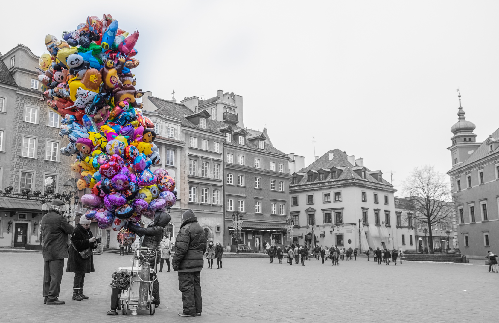 Luftballons in Warschau