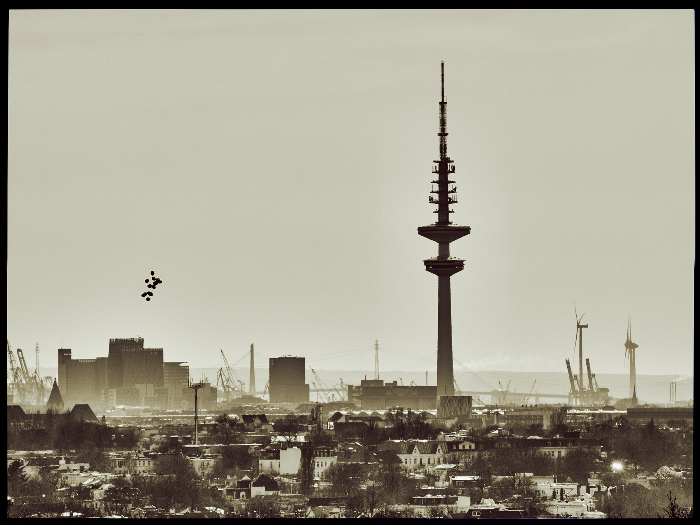 Luftballons über Hamburg