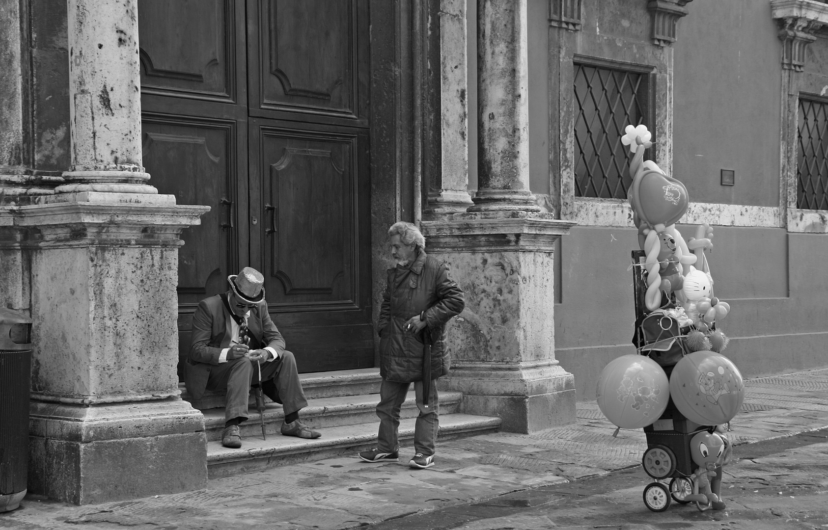 Luftballonverkäufer, Perugia / Italien