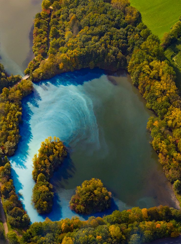Luftbild der Harpener Teiche in Bochum im Ruhrgebiet Foto & Bild