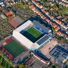 Luftbild der SchücoArena von Arminia Bielefeld