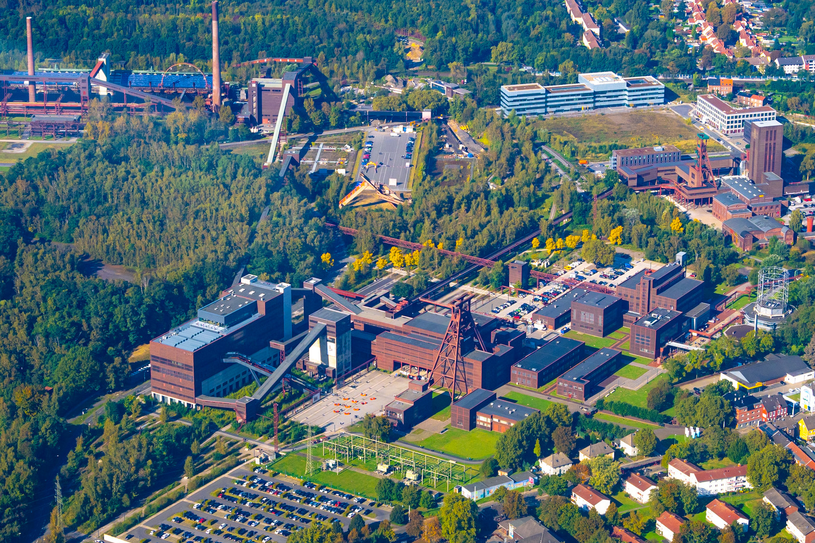 Luftbild der Zeche und Kokerei Zollverein in Essen