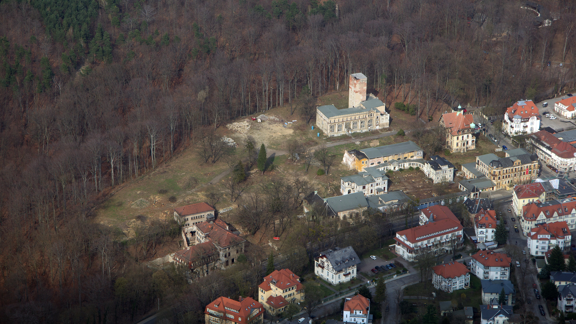 Luftbild Dresden Lahmann Sanatorium