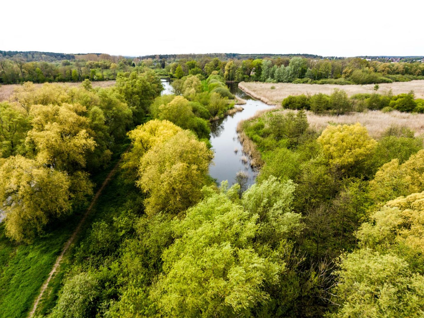 Luftbild in Richtung Haus Demmin