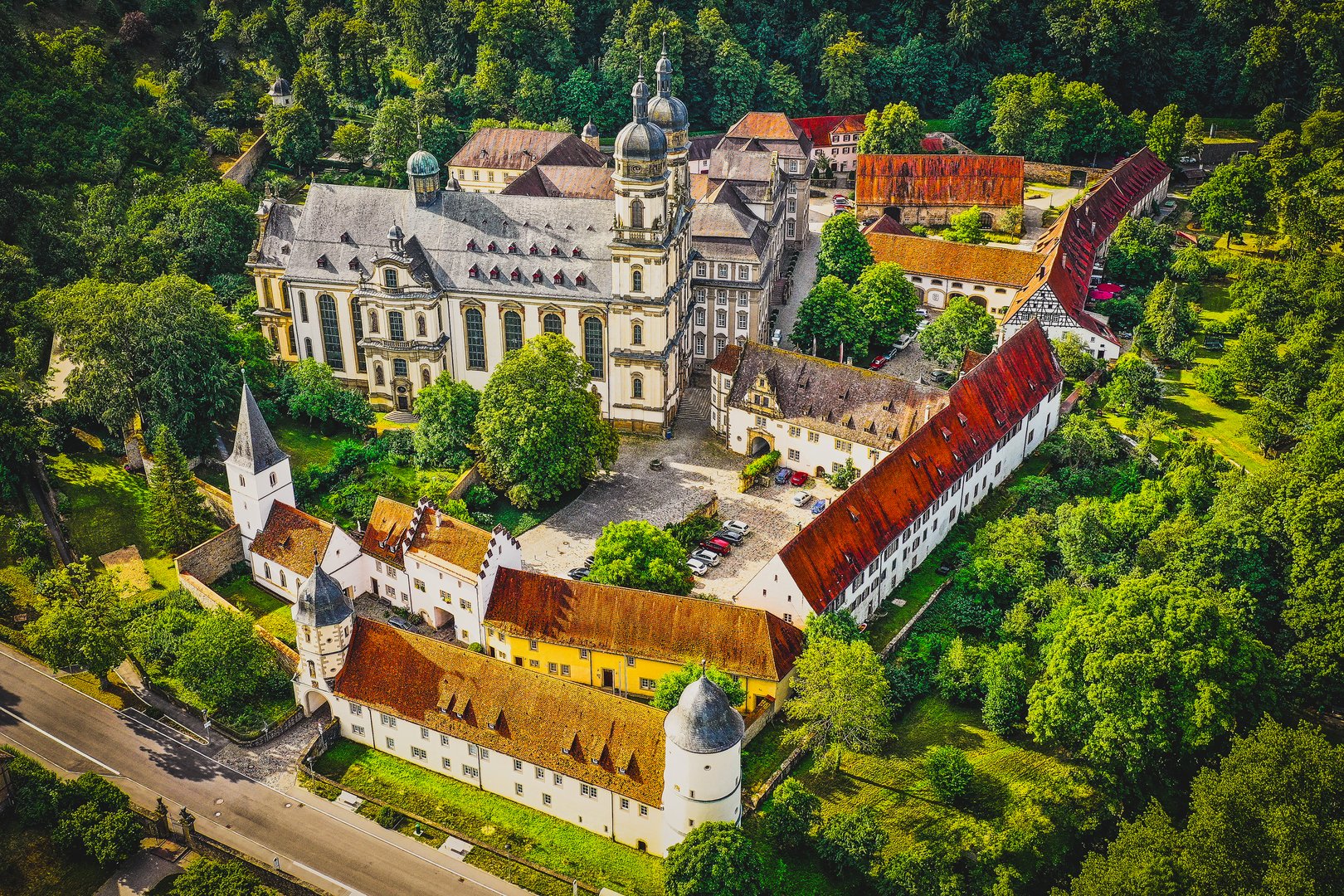 Luftbild Kloster Schöntal Foto &amp; Bild | architektur, landschaft ...