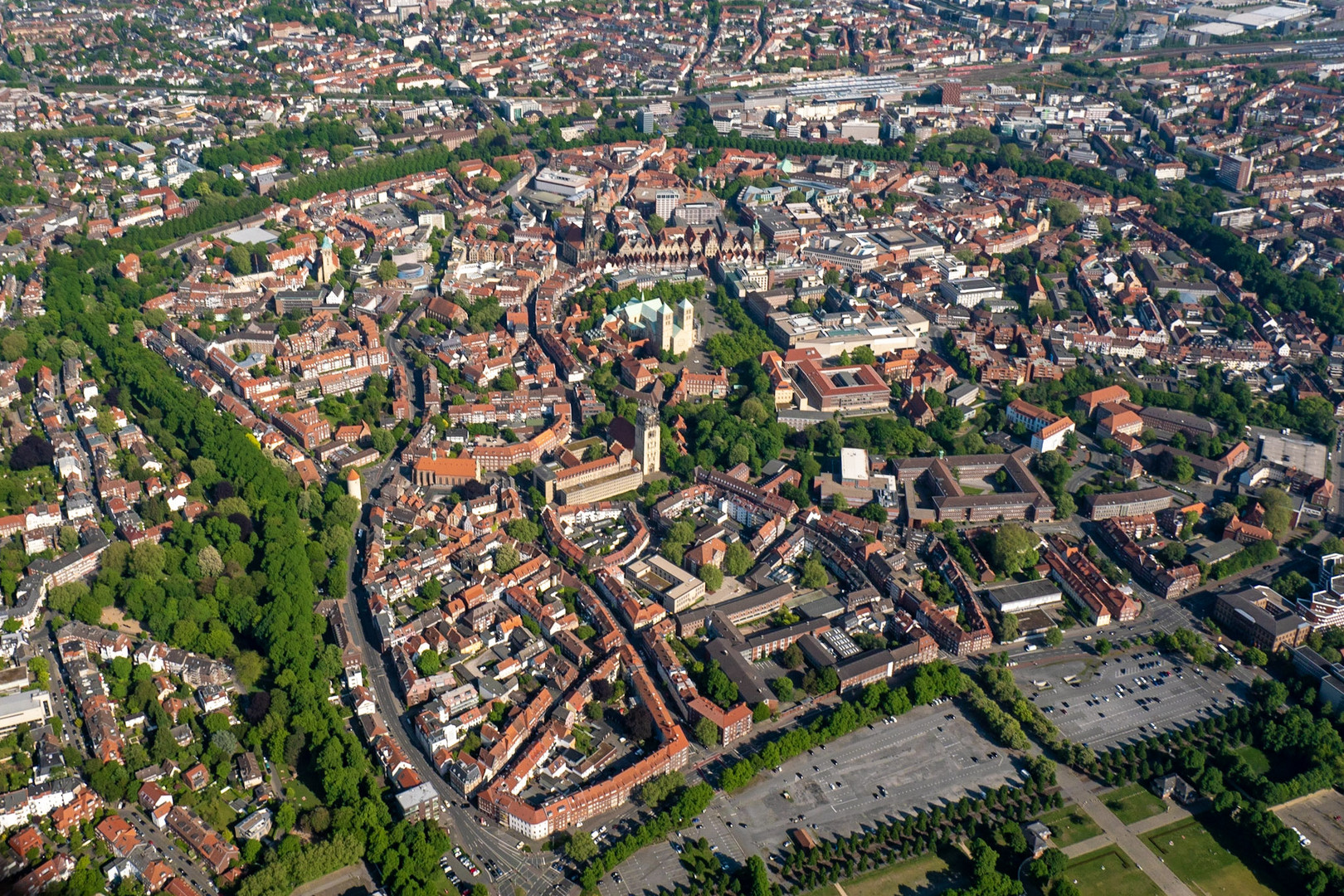 Luftbild Münster von oben 