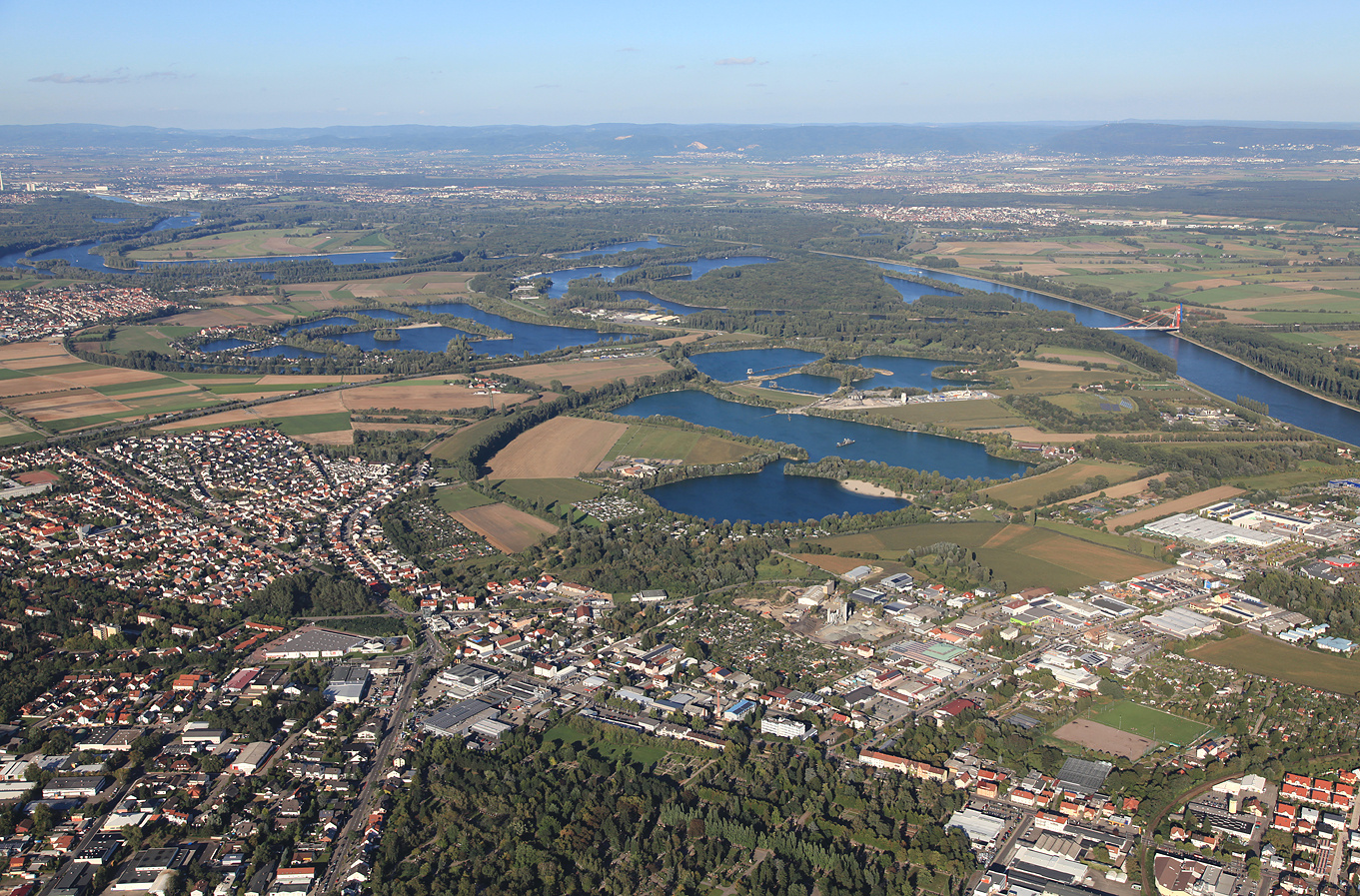 luftbild speyer nord,binshof,waldsee