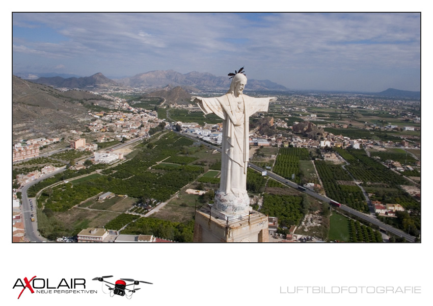 LUFTBILD: Statue, Murcia (Spanien)