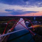 Luftbild vom Nordsternpark und dem Amphitheater Gelsenkirchen