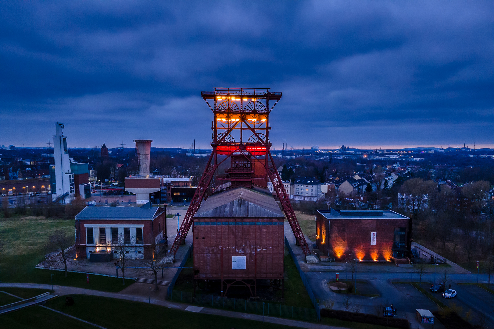 Luftbild vom Schacht der Zeche Consolidation in Gelsenkirchen