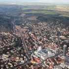 Luftbild von Jena mit Blick Richtung Weimar