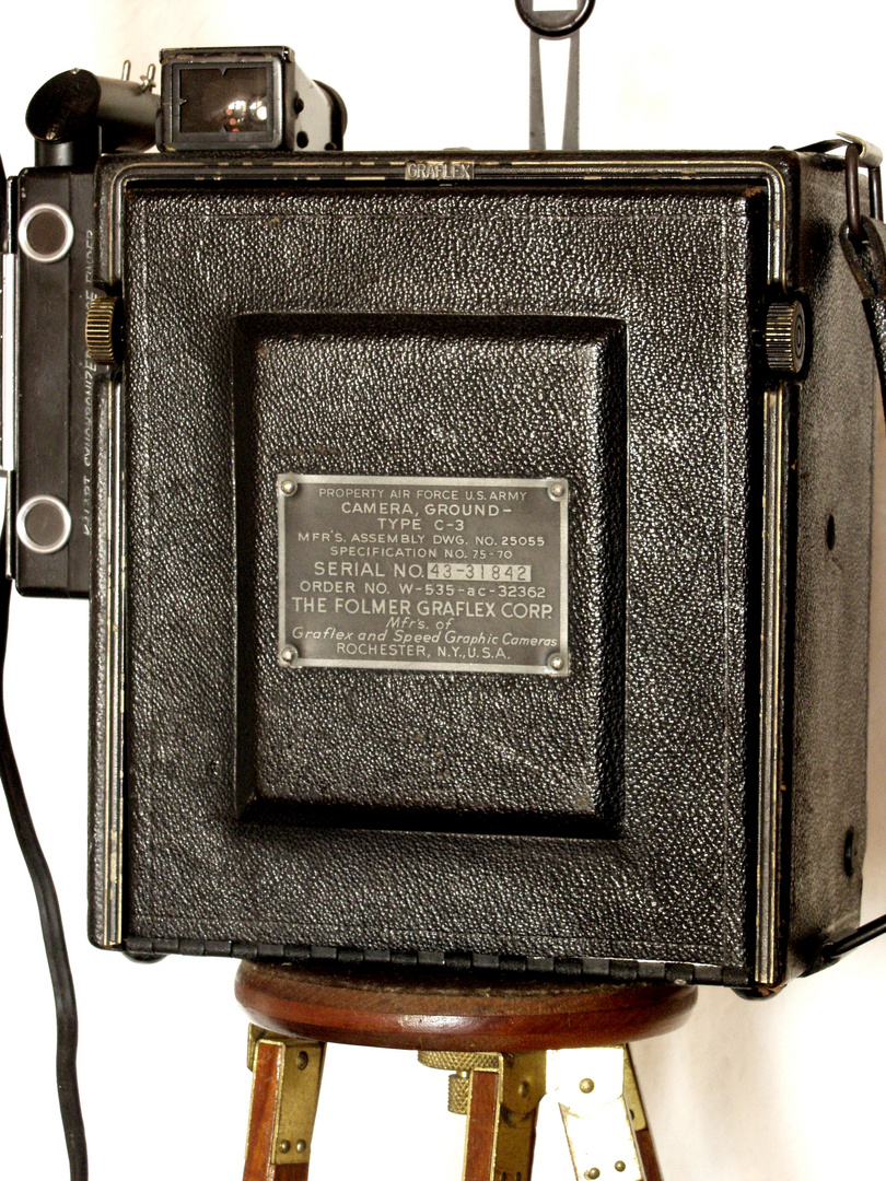 Luftbildkamera Graflex Speed Graphic camera der U.S. Airforce (WWII -1943)