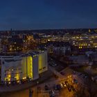 « Luftbildpanorama 230° Recklinghausen, Palais Vest zu Blauen Stunde »