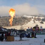 Lufterhitzer? Brennertest bevor der Schirm dran gebaut wird.