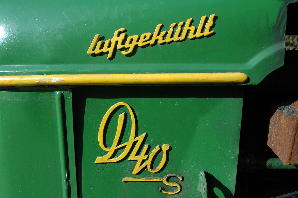 "Luftgekühlt" Schriftzug