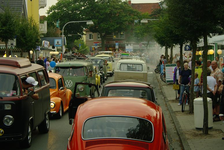 Luftgekühlter Verkehrsstau