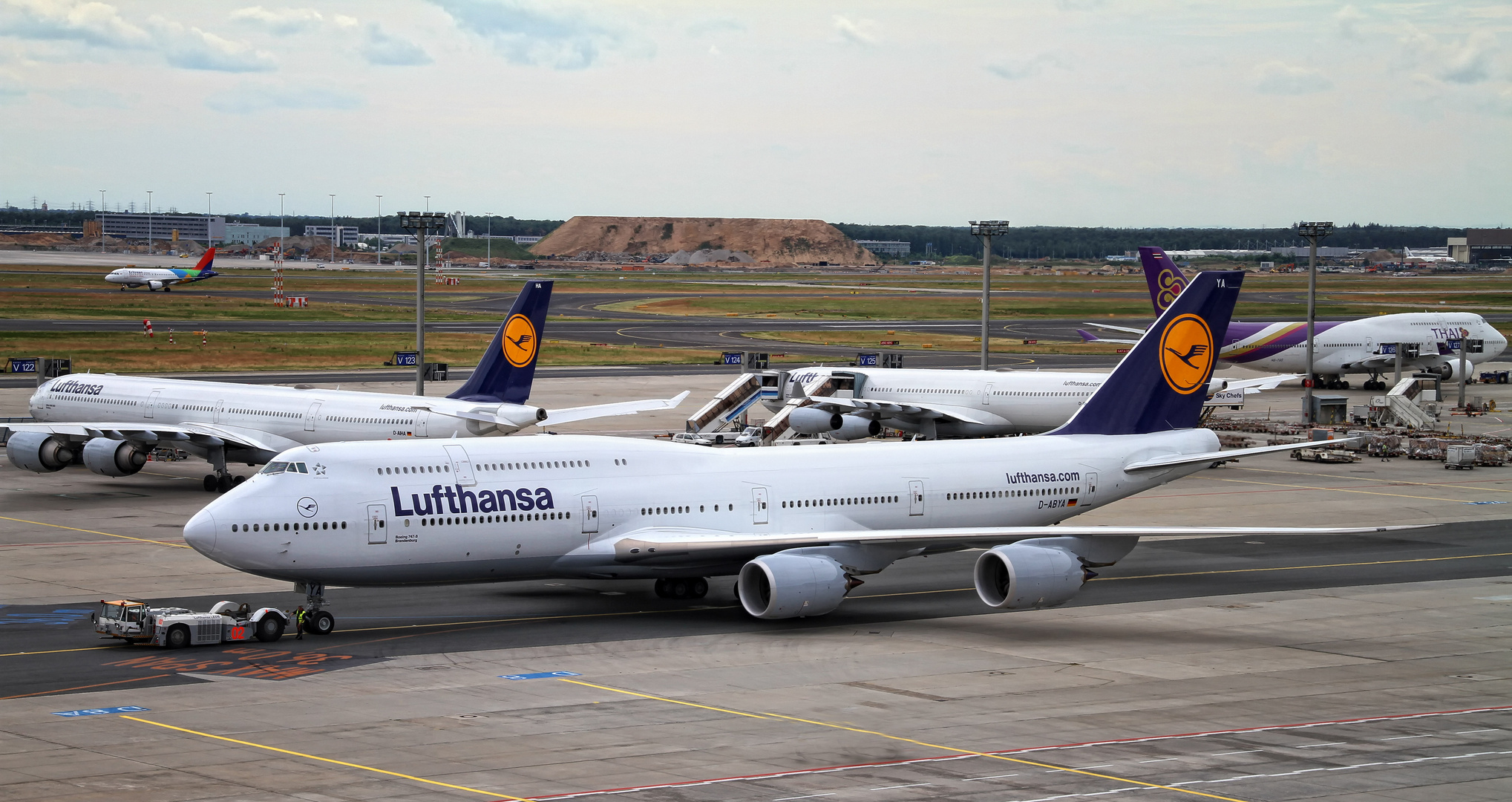 lufthansa 747-8 Brandenburg am Flughafen Frankfurt 07.06.2012