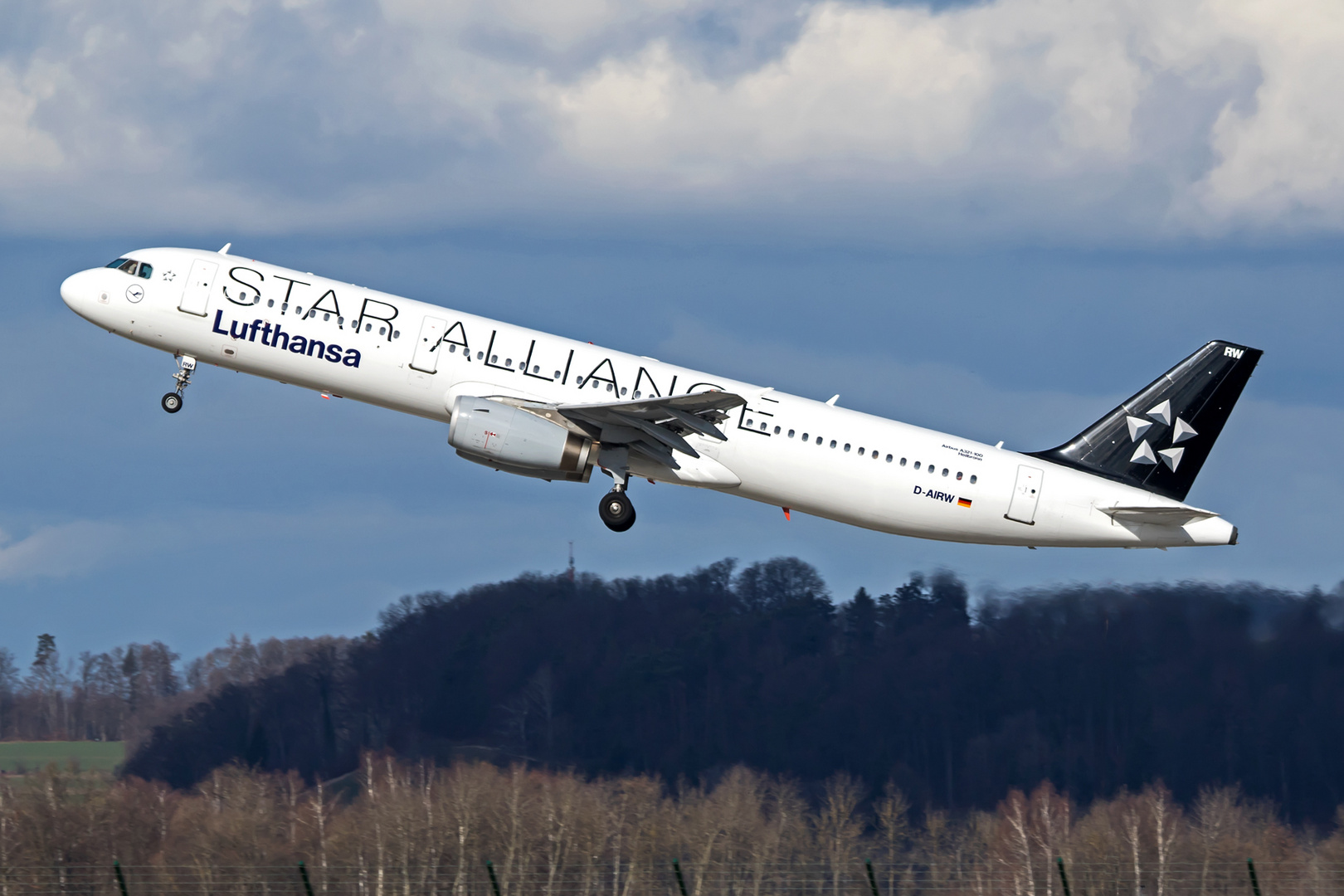 Lufthansa A321, D-AIRW, Star Alliance