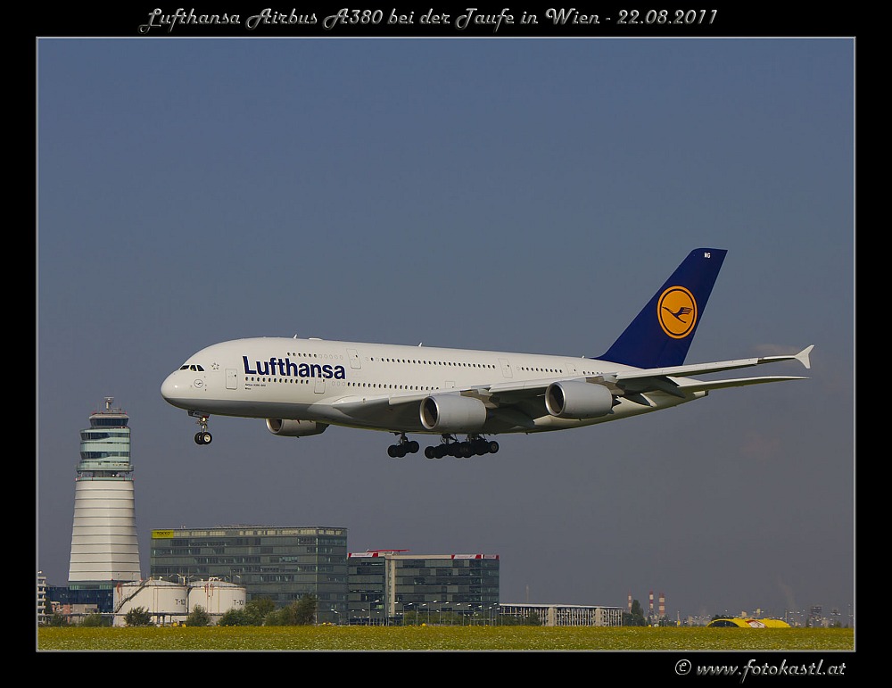 Lufthansa A380 Besuch in Wien(22.08.2011)